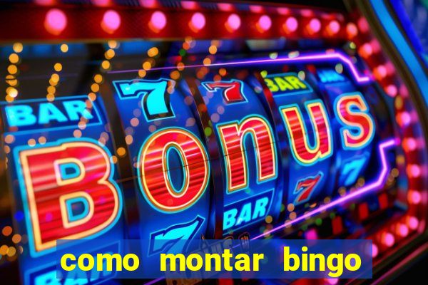 como montar bingo brinquedos toia